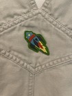 GYMBOREE Boy Vintage Khaki Overalls with Rocket Ship Spaceship 2T Bibs 1999 — photo 5