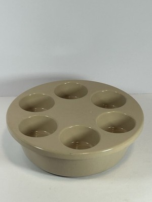 Anchor Hocking Microware Tan Bundt Pan and 6 Cup Muffin Egg Poacher PM459 PM447