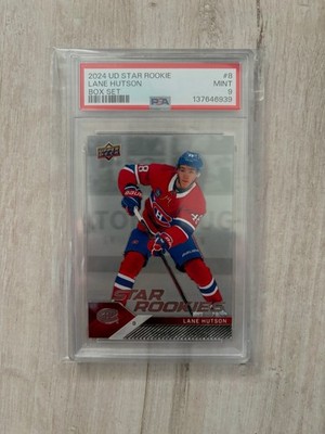 2024-25 Upper Deck Lane Hutson Star Rookie PSA Graded 9 Mint   RC #8