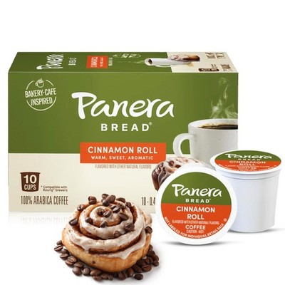 Panera Bread Cinnamon Roll Coffee Cups - Medium Roast Single Serve 