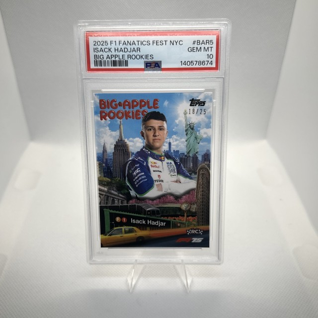 Isack Hadjar Big Apple Rookies /25 PSA 10