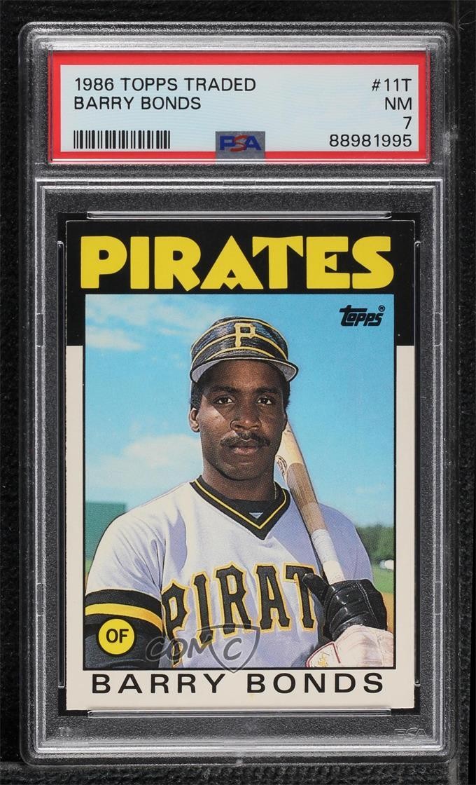 1986 Topps Traded Barry Bonds #11T PSA 7