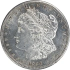 1890-S Morgan Silver Dollar AU Slider Uncertified #322