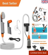 Rechargeable Outdoor Shower with Powerful Water Pump for Camping Adventures