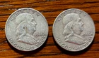 2 Franklin Silver Half Dollar Coins, Dates: (2) 1960-D - No Reserve