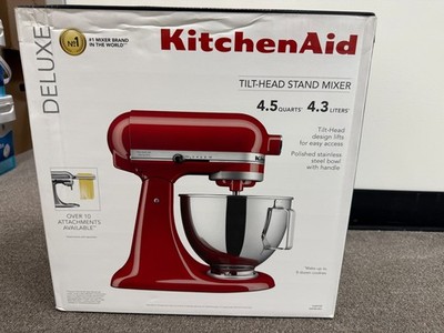 KitchenAid Deluxe 4.5 Quart Tilt-Head Stand Mixer Empire Red