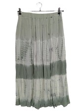 ZARA Maxirock Damen Rock Gr. DE 38 khaki-hellgrau Casual-Look