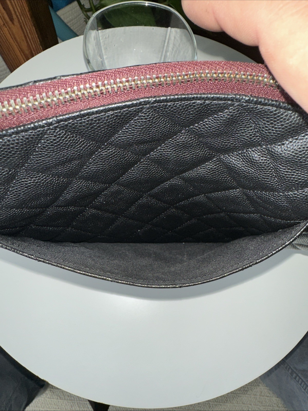 Chanel Bag Black Caviar Leather Large O-Case thumbnail 3
