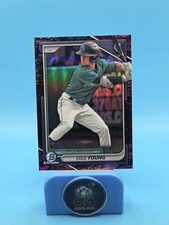 2024 Bowman Chrome Prospects Cole Young #BCP-112 Purple Lunar /199 Mariners