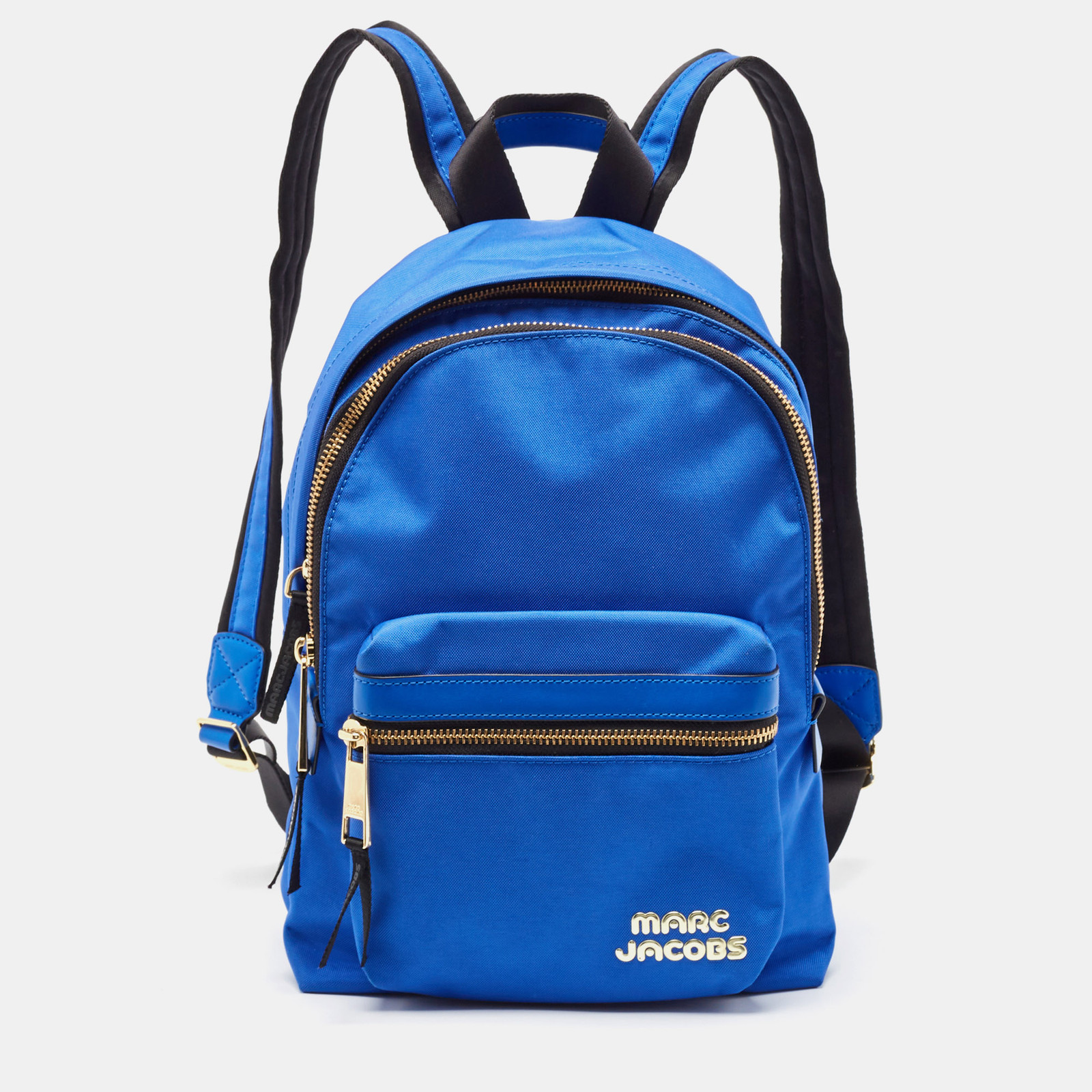 Marc Jacobs Blue and Black Nylon Trek Backpack for Everyday Use
