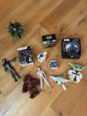 Star Wars Sammlerstücke Konvolut x10 | Figuren, Plüsch, Tassen, DVDs, Spiel -