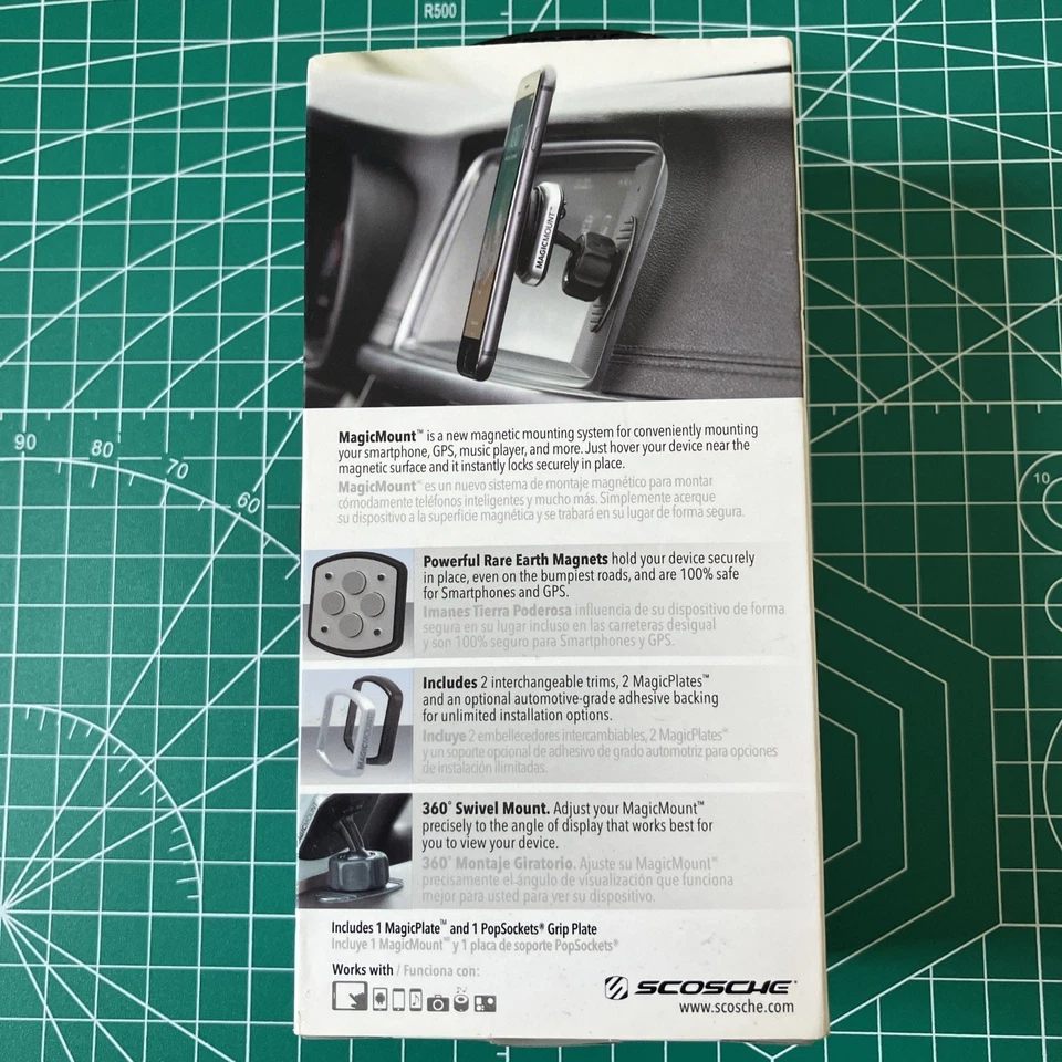 Scosche - MagicMount Pro Dash Montaje Magnético para Dispositivos Móviles ¡Nuevo! Foto 2 de 2