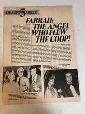 1970s Farrah Fawcett Angel Who Flew Coop Vintage Magazine Article One Page ART4