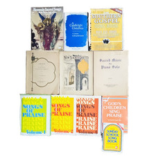 Vintage Christian Sheet Music of Praise and Worship Lot of 11 Books