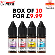 10x Crystal Prime 7000 10ml Nic Salt 10mg 20mg Vape Juice - BOX OF 10