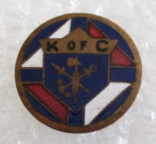 Antique Knights of Columbus Member Lapel Pin - K of C Very Old
