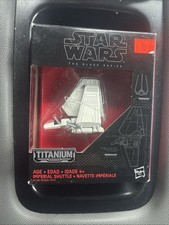 BNIB STAR WARS BLACK TITANIUM SERIES 25 IMPERIAL SHUTTLE STARSHIP MODEL VEHICLE