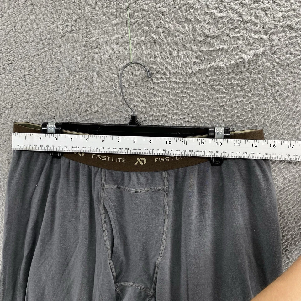 First Lite Long John Men Extra Large Gray Kiln Midweight 250 Merino-X Base Layer - Image 4 of 4