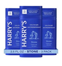 3 Pack Stone Extra Strength Men's Antiperspirant Deodorant 72-Hour Odor  Sweat