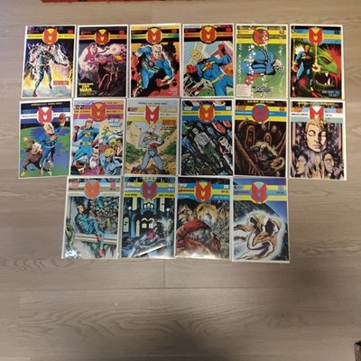 Lot Of 16 VF+ Miracleman: Rebirth #1- 16.Eclipse 1985.COMPLETE SET. Boarded. 