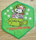 Patch - Snoopy - Flight Deck Safety Officer - It Can Happen to You - Vietnam War