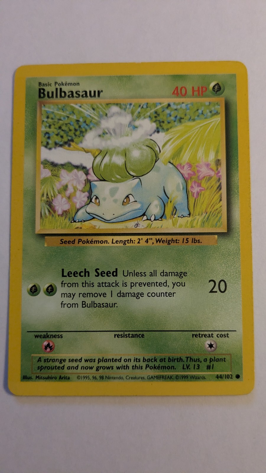 Bulbasaur 044/102 Base Set Regular