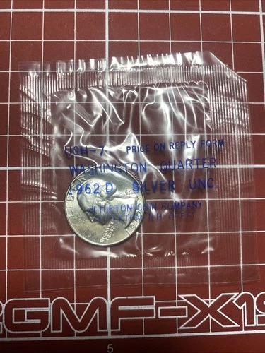 1962-D Washington Quarter – UNC – 90% Silver