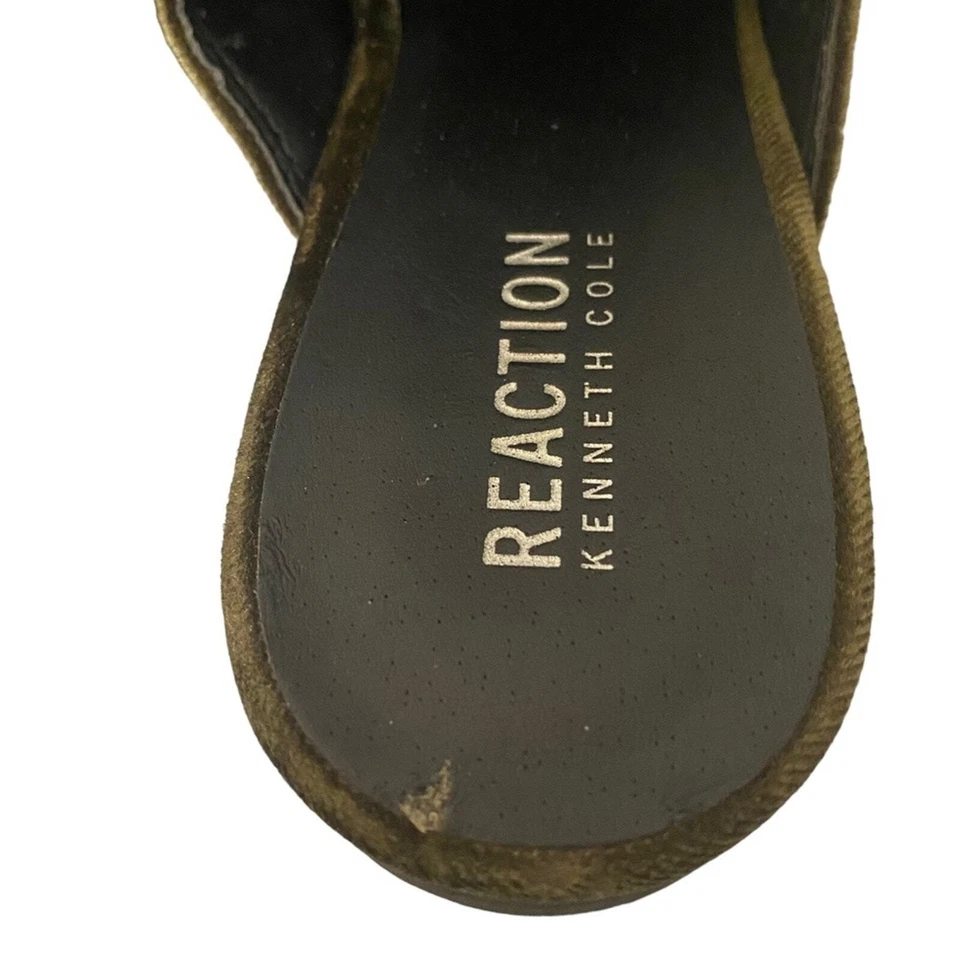 Sapatos rasos Y2k Mules tamanho 8 cravejado de veludo indie fada grunge retrô - Imagem 3 de 4