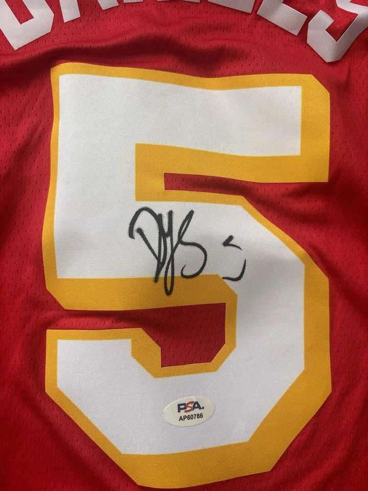 Dyson Daniels Signed Atlanta Hawks Jersey Autograph Invest NBA Hot PSA COA - Image 2 of 2