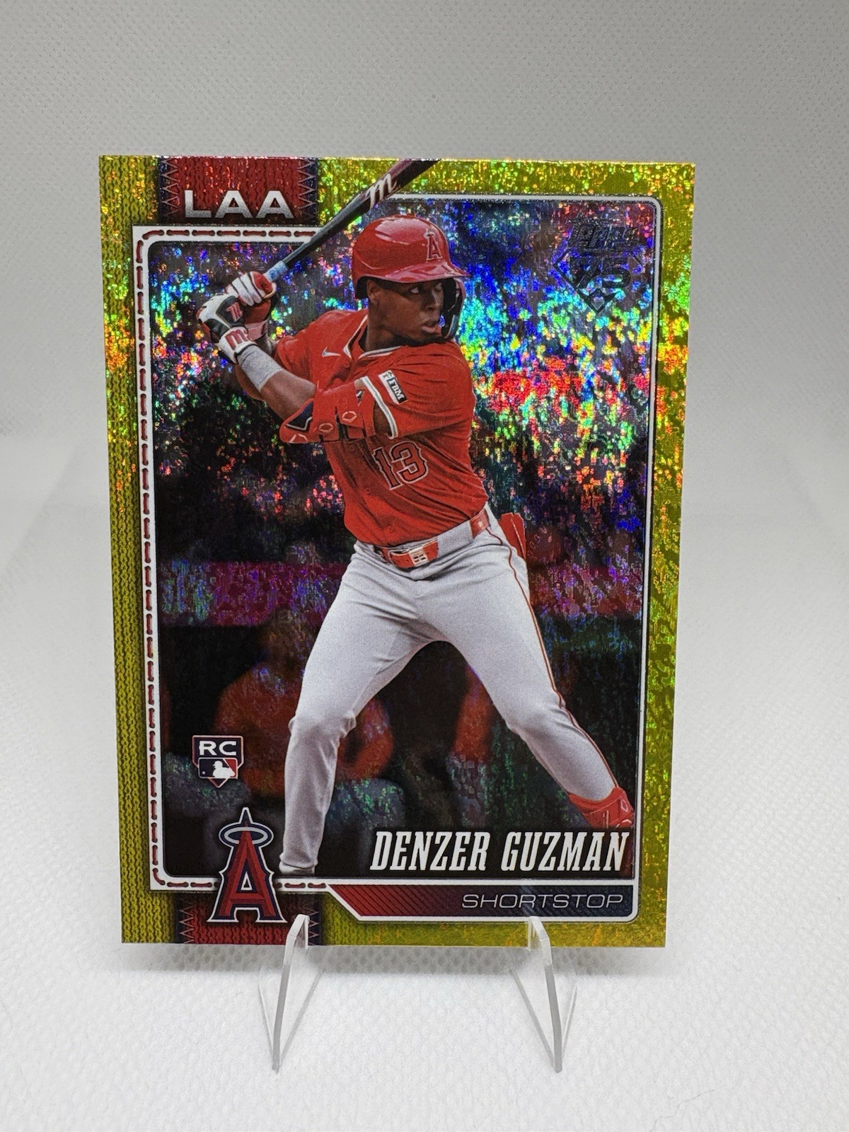 2026 Topps Denzer Guzman Gold Holo Foil RC 266/399 Angels Card #435