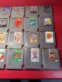 LOT OF 20 NINTENDO NES GAMES CLEANED TESTED AND WORKING