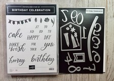 Stampin' Up BIRTHDAY CELEBRATION Stamp Set  Matching Dies with numbers, banner