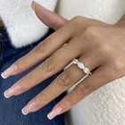 1.7ct Oval Band Ring Yellow Gold 14K Labcreated Diamond F/VS — photo 8
