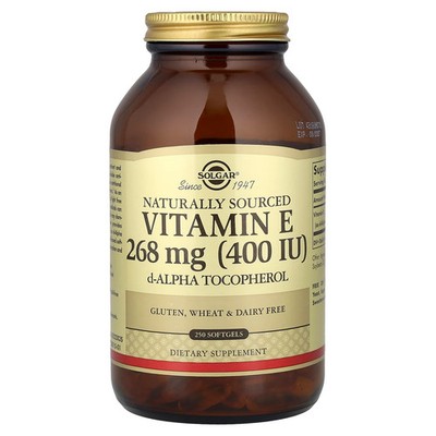Naturally Sourced Vitamin E, 268 mg (400 IU), 250 Softgels
