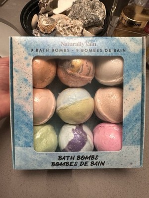Naturally Vain Bath Bombs- 9 × 127.5 g (4.5 oz.)