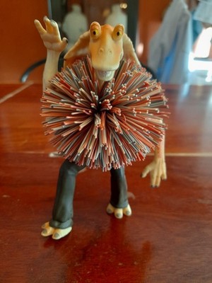 Vintage Star Wars 1999 Episode 1 Jar Binks Koosh Ball Figur