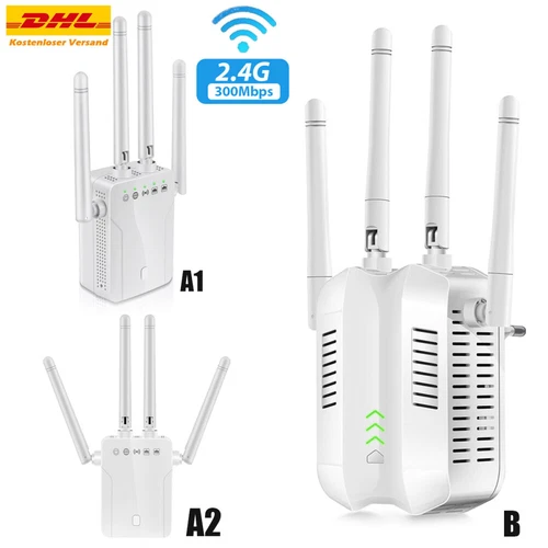 WLAN Repeater Router Range 300Mbps WIFI Signal Verstärker Access Point Booster
