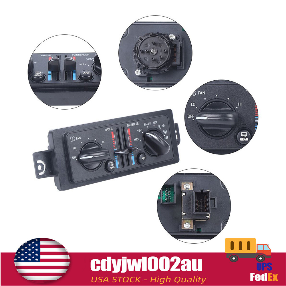 For 00-05 Buick Century Climate Control Temperature AC A/C Heat Temp Dash 630128