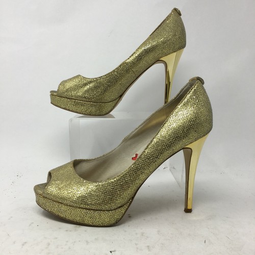 michael kors gold high heels