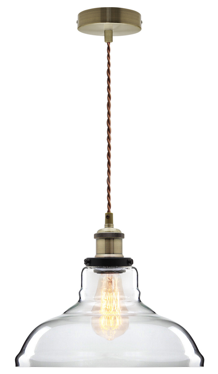 Vintage Glass Shade Chandelier Pendant Ceiling Club Pub Restaurant Light M007