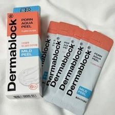 DERMABLOCK PDRN Aqua Peel 3ml × 6ea Exfoliating Peeling Sleep Peeling Pack NEW