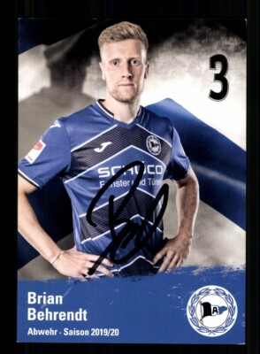 Brian Behrendt autograph card Arminia Bielefeld 2019-20 original signed