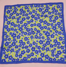 Do-Dottii Unique Cotton Bandana Handkerchief Scarf 23x23 Sq. Blue Purple Green