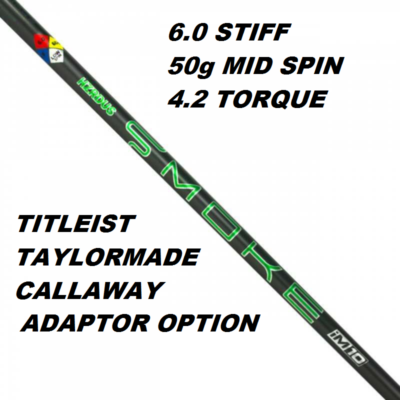HZRDUS SMOKE GREEN iM10 50g 6.0 STIFF DRIVER SHAFT TAYLORMADE