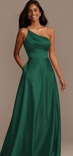 Davids bridal bridesmaid dress size 16 NWT /Juniper- New With Tags