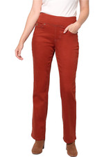 Belle by Kim Gravel TripleLuxe Twill Baby Boot-Cut Jean Burnt Henna