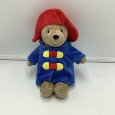 My First Paddington Bear Plush Animal 2015 Rainbow Design 9" Blue Coat Red Hat