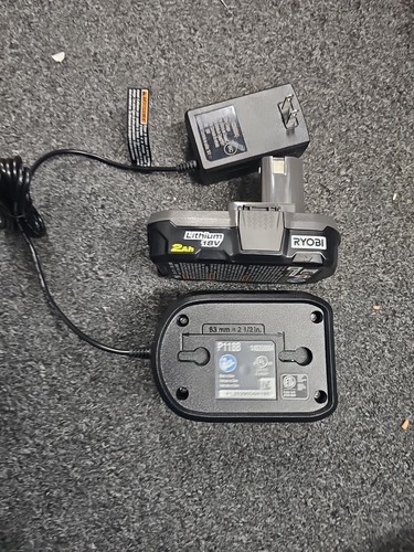 RYOBI P190 ONE+ 18V 2.0 Ah Battery & P118B Charger - New - Open Box - Picture 2 of 3