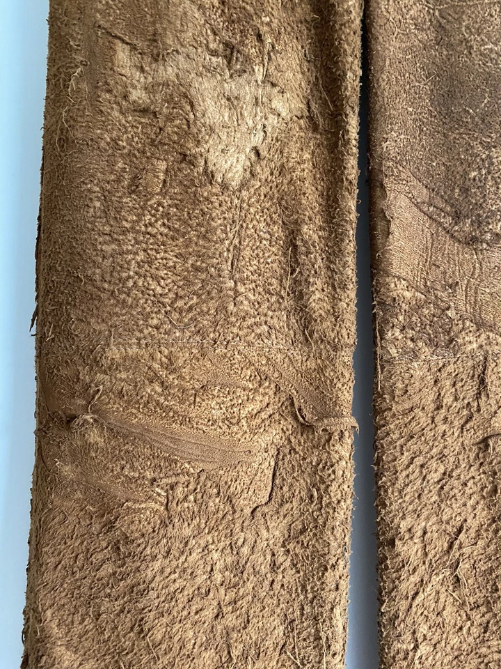 Calça de camurça vintage Avirex Ltd. couro Buffalo Hide 26”x30” - Imagem 2 de 4