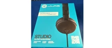 JLab Studio Wired On-Ear Headphones, Black